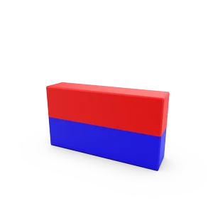 Magnetized through Width Block Magnets